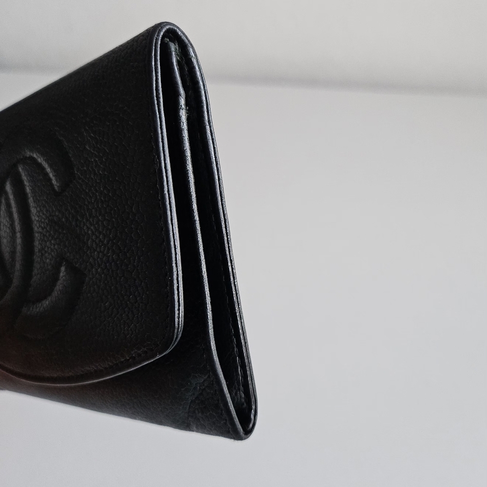 Chanel Dark Green Caviar Timeless CC Wallet - Picture 4 of 13